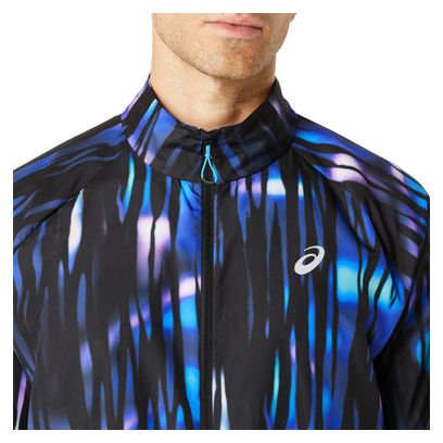 Veste coupe-vent Asics Road Lite-Show Packable Bleu Homme
