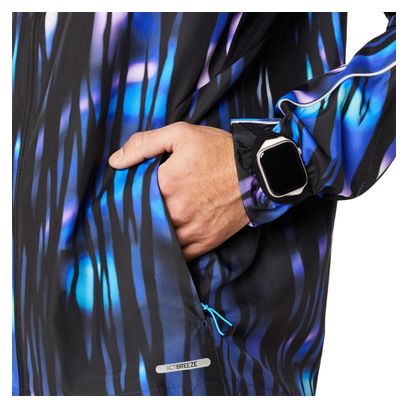 Veste coupe-vent Asics Road Lite-Show Packable Bleu Homme
