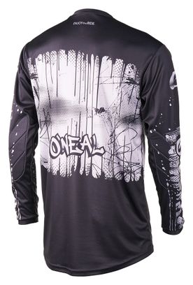 Camiseta de manga larga O'neal Element Rancid negra/gris para niños