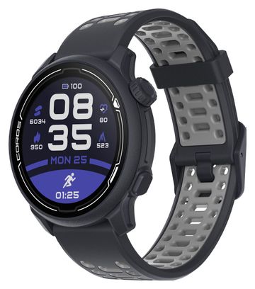 Reloj GPS Coros Pace 2 con correa de silicona azul marino oscuro