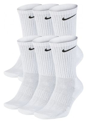 Nike Everyday Cushioned Socks (x6) White Unisex