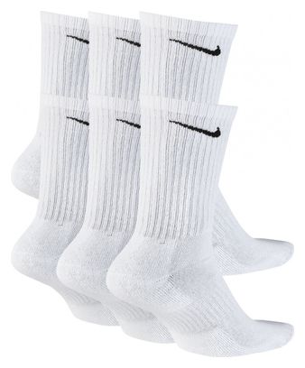 Chaussettes (x6) Nike Everyday Cushioned Blanc Unisex