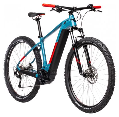 Cube Reaction Hybrid Performance 500 Elektro-Hardtail-MTB Shimano Alivio 9S 500 Wh 27.5'' Blau Rot 2021