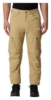 Pantalón Convertible The North Face Exploration Tapered Beige para hombre