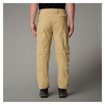 Heren The North Face Exploration Tapered Beige Convertible Pant