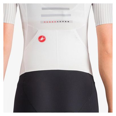 Castelli Free Sanremo 3 Topspeed 3 Mujer MC Tri-Suit Blanco Negro