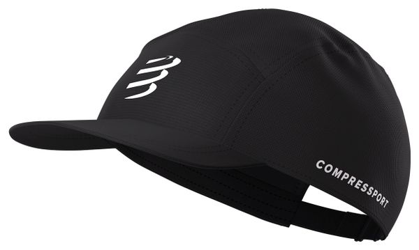 Compressport 5-panel pet, zwart