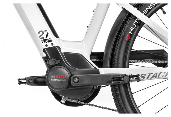 VTC Électrique Moustache Samedi 27 Xroad 3 Open Shimano Deore 10V 625 Wh 27.5'' Blanc 2022