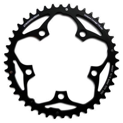 Stronglight Shimano / Sram Outer Chainring Type S Compact Alloy 7075 110 BCD 5-Spoke 2x9/10S Black