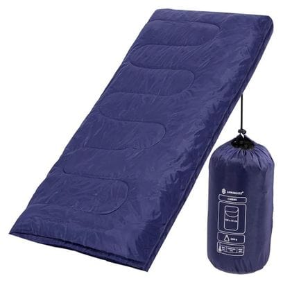 Sac de couchage 73 x 190 cm avec sac de rangement Outdoor pour la randonnée Pique-nique Camping Festival Couverture de lit