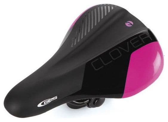 SELLE ENFANT TREFLE Noir / Rose 212mm / 144mm.