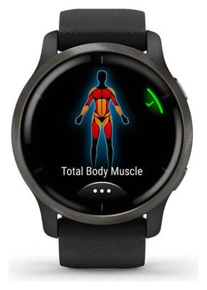 Montre de Sport Garmin Venu 2 Gris Foncé / Noir