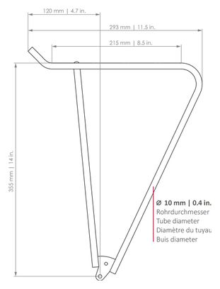 Porte-Bagages Arrière Tubus Airy Titane