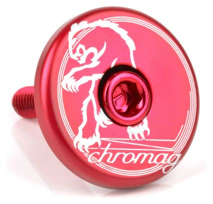 Chromag 1 1/8" Stuurpenkap Rood