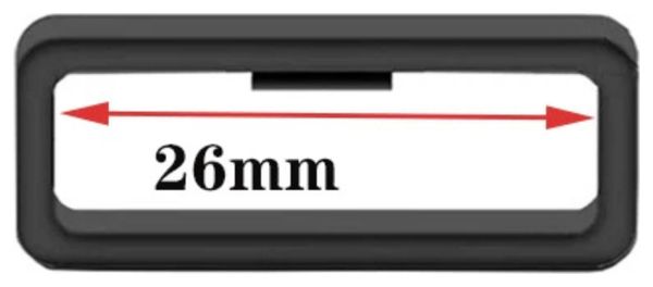 Lot de 2 boucles de maintien pour bracelet de montre-26mm
