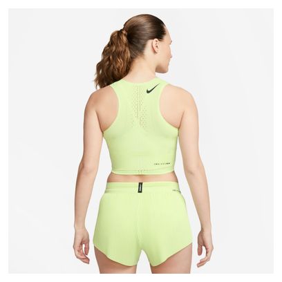 Nike Dri-Fit ADV AeroSwift Yellow Women's Cropped Tank