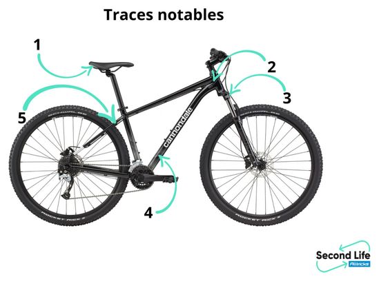 Refurbished Product MTB Semi Rigid Cannondale Trail 7 29 Shimano Acera Altus 9V 29 Black Guinness L Alltricks
