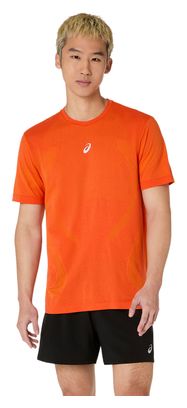 Asics Road Seamless Orange Men's Running T-Shirt