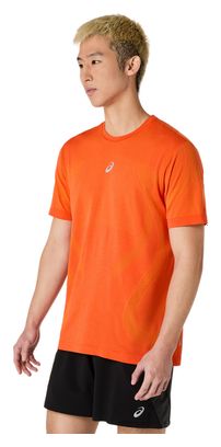 Asics Road Seamless Orange Men's Running T-Shirt