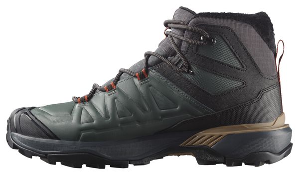 Salomon X Ultra Snowpilot Waterproof Men's Hiking Shoes, Green/Black