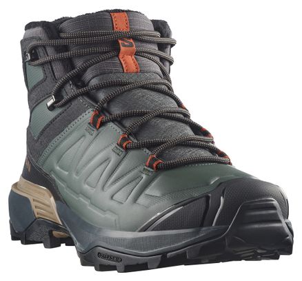 Salomon X Ultra Snowpilot Waterproof Men's Hiking Shoes, Green/Black