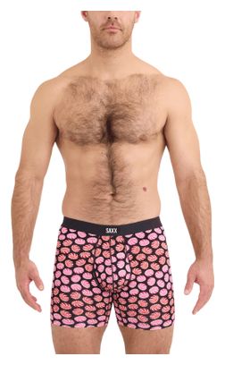 Boxer Saxx Vibe Xtra Soft Comfort rosa/nero da uomo