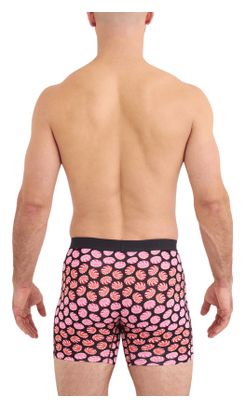 Boxer Saxx Vibe Xtra Soft Comfort rosa/nero da uomo