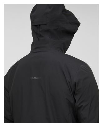 Chaqueta 3 en 1 Mammut Linard Guide HS con capucha, negra, para hombre