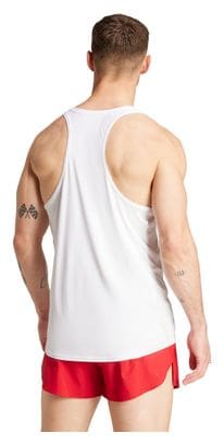 adidas Adizero Tanktop Weiß Herren