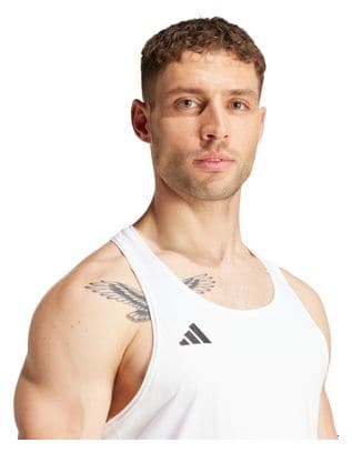 adidas Adizero Tanktop Weiß Herren