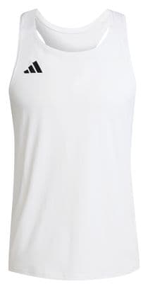 adidas Adizero Tanktop Weiß Herren