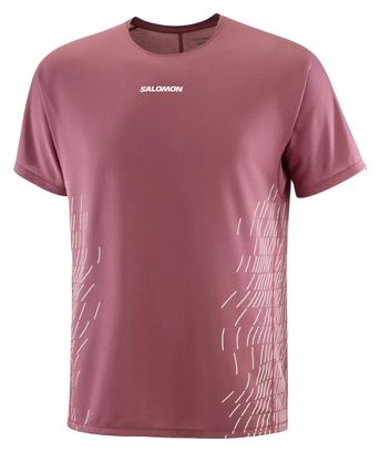 Salomon Sense Aero Graphic Kurzarmtrikot Rot Herren