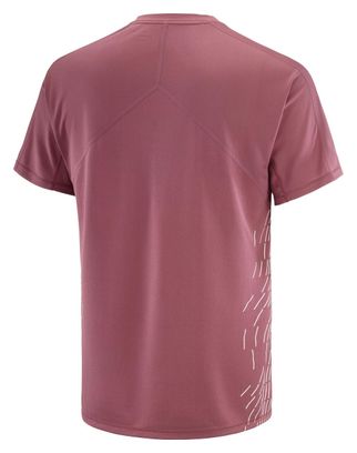 Salomon Sense Aero Graphic Kurzarmtrikot Rot Herren