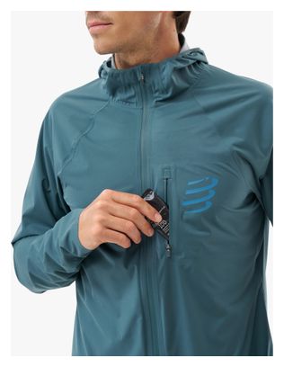 Compressport Tempest - Giacca impermeabile blu per uomo