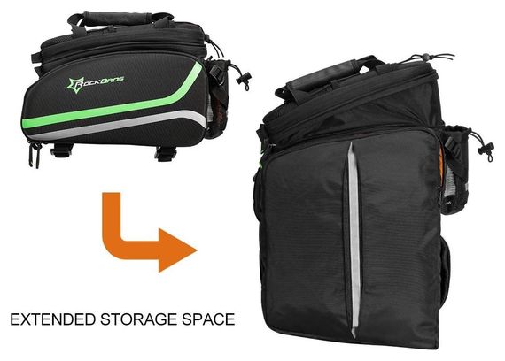 Sacoche de porte-bagages arrière étanche et pliable  10-35 L