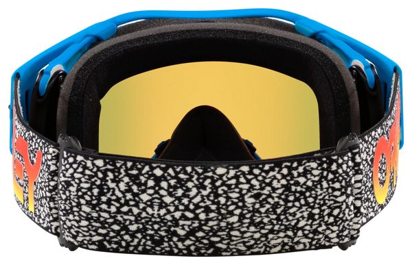 Occhiale Oakley Airbrake MX Moto Blue Crackle / Fire Iridium / Ref: OO7046-E3