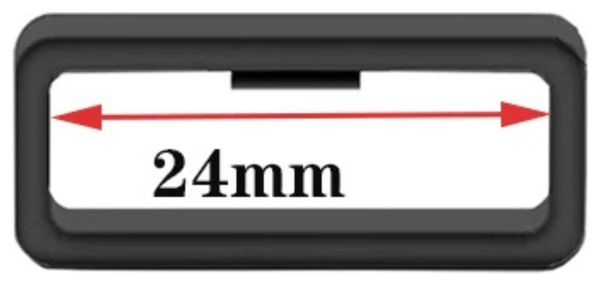 Lot de 2 boucles de maintien pour bracelet de montre-24mm