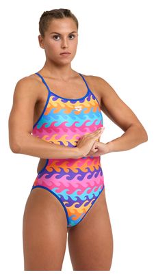 Einteiliger Damen Badeanzug Arena Challenge Back Reversible Multi Colours