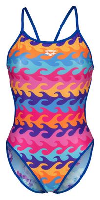 Women's 1-piece swimsuit Arena Challenge Back Reversible Multi Colors