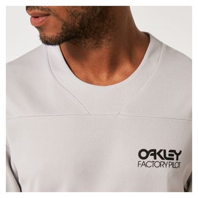 Oakley Factory Pilot Lite Mtb Short Sleeve Jersey Light Grey
