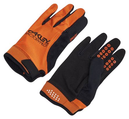 Lange Handschuhe Oakley All Mountain MTB Orange/Schwarz