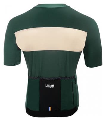LeBram Eze Kurzarm Jersey Agave Green Creame Fit Cup