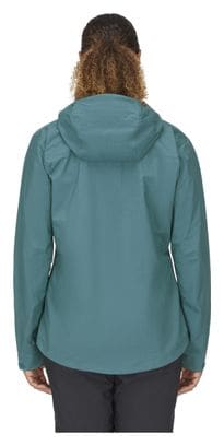 Women's Rab Downpour Plus 2.0 Waterproof Jacket Green