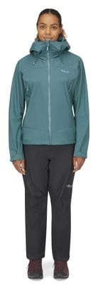 Women's Rab Downpour Plus 2.0 Waterproof Jacket Green