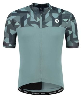 Maillot Manches Courtes Rogelli Essential Graphic Gris Homme