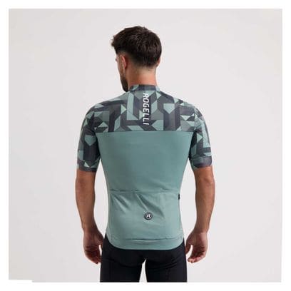 Maillot Manches Courtes Rogelli Essential Graphic Gris Homme