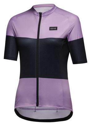 Maillot Manches Courtes Gore Wear Spirit Stripes Violet/Bleu