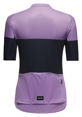 Maillot Manches Courtes Gore Wear Spirit Stripes Violet/Bleu