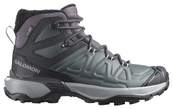 Salomon X Ultra Snowpilot Waterproof Hiking Shoes, Green/Gray, Women's