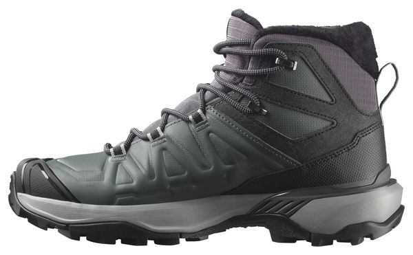 Salomon X Ultra Snowpilot Waterproof Hiking Shoes, Green/Gray, Women's
